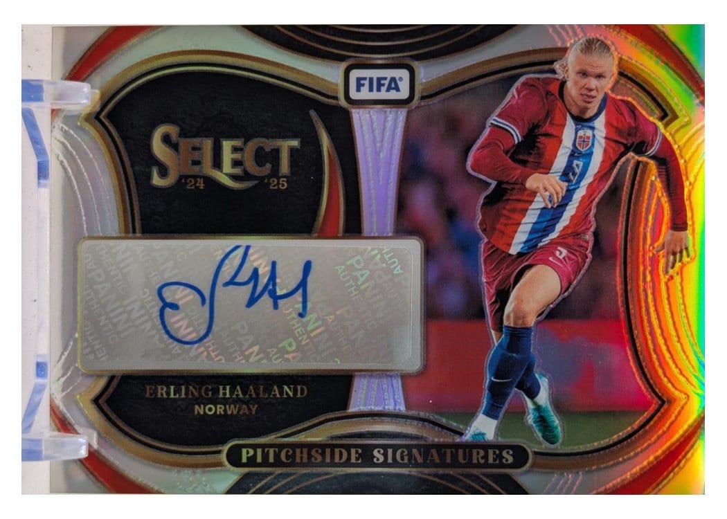 2024 Panini Select FIFA Pitchside Signature Erling Haaland #PS-EH card