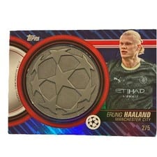 2025-26 Topps UEFA Club Competitions Starball Commemorative Relics Erling Haaland #SCR-EH card