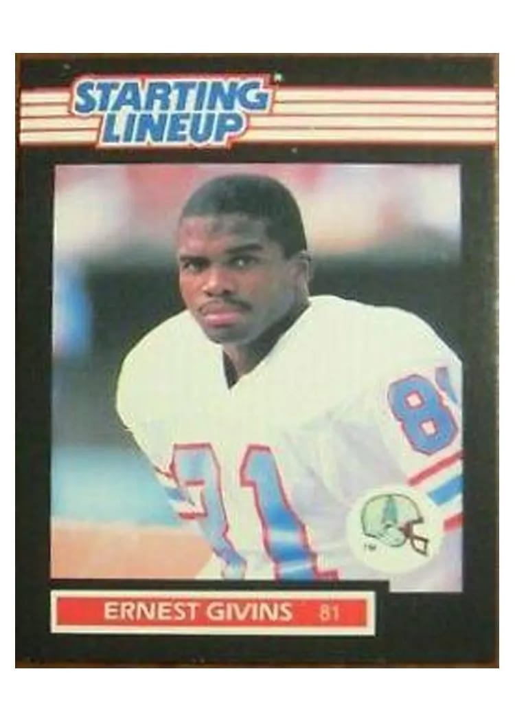 1989 Kenner Starting Lineup Ernest Givins card