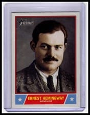 2025 Topps Heritage Notable Americans Ernest Hemingway #NS-66 card