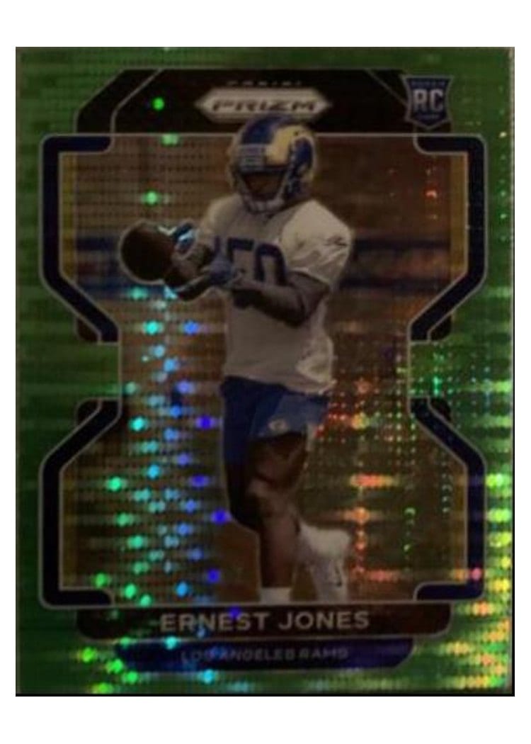 2021 Panini Prizm Base Set Ernest Jones Green Shimmer #421 card