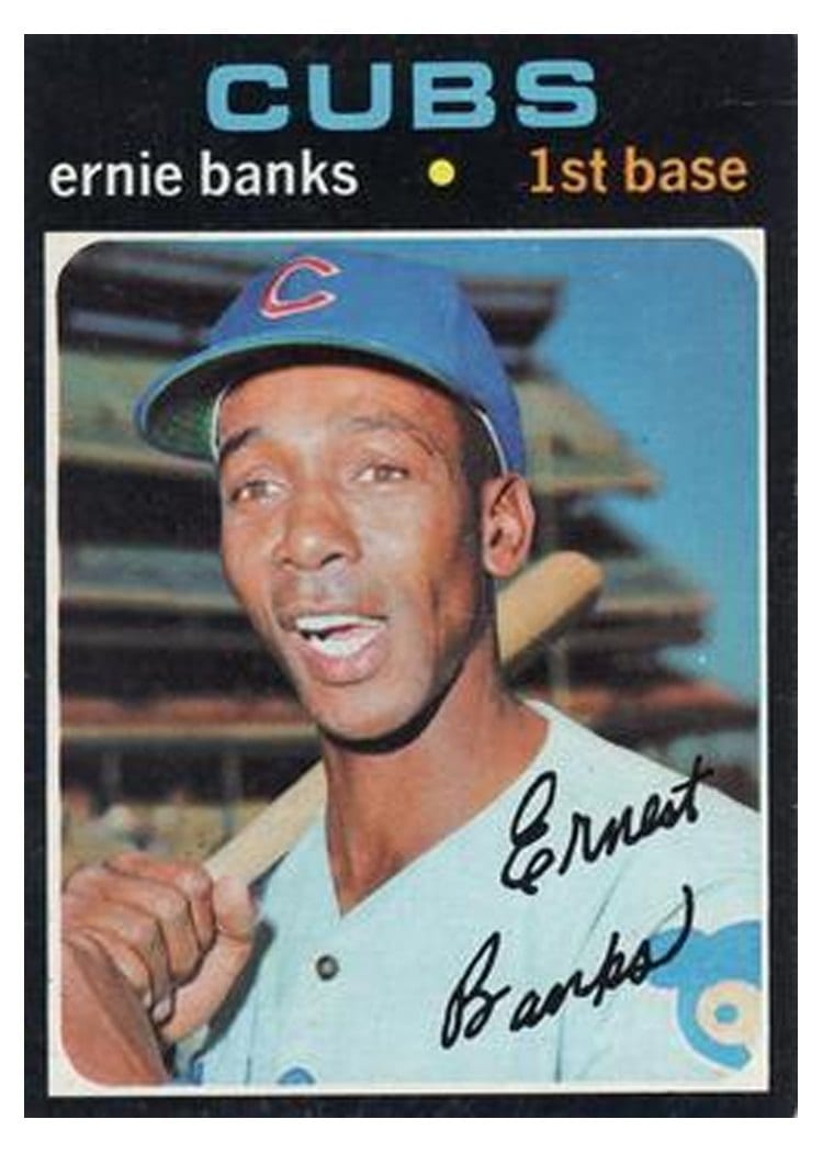 1971 Topps Ernie Banks #525 card