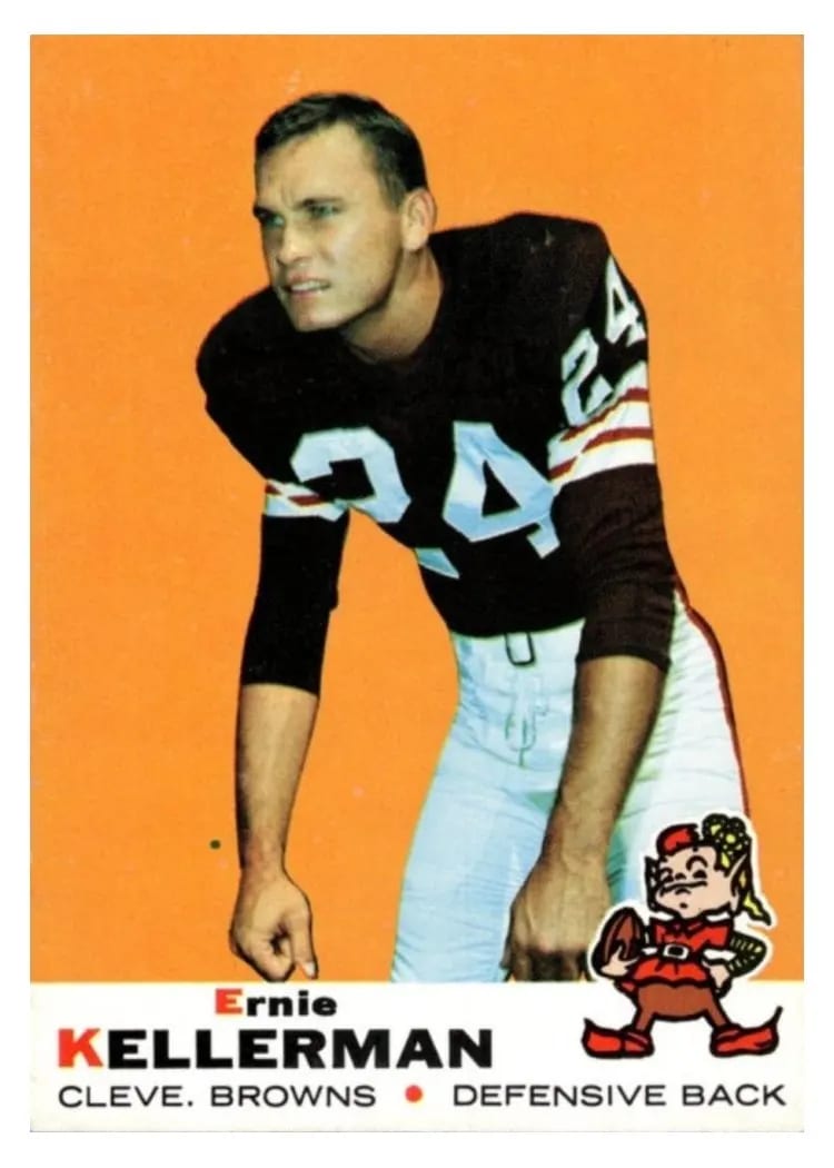 1969 Topps Ernie Kellerman #96 card