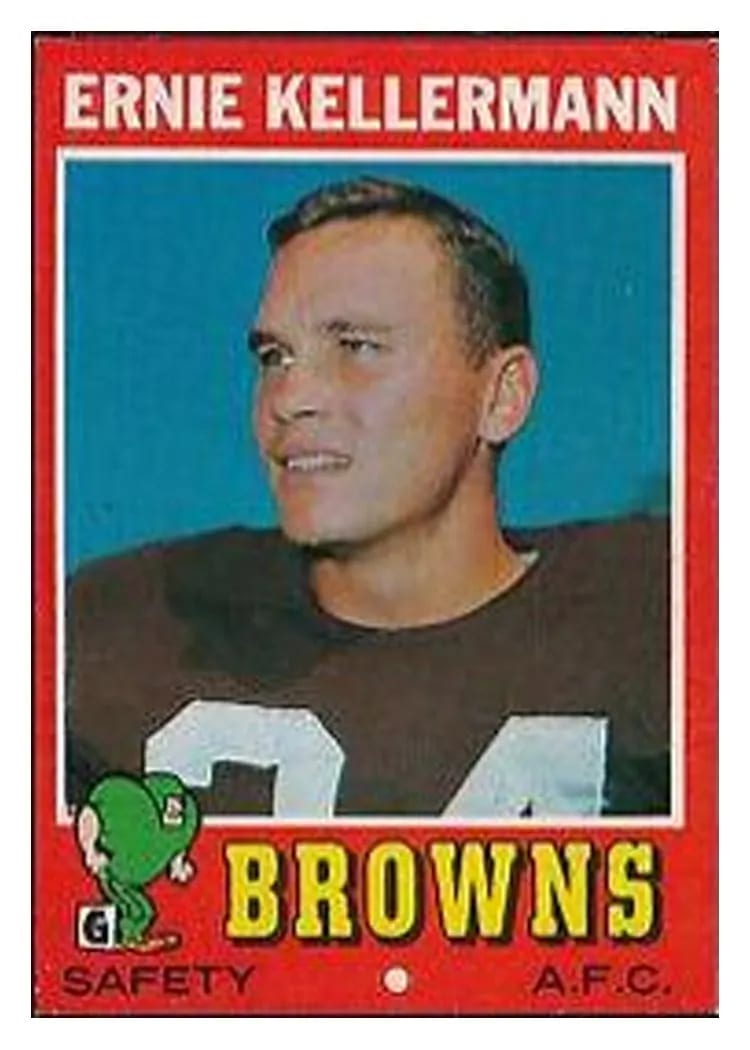 1971 Topps Ernie Kellerman #7 card
