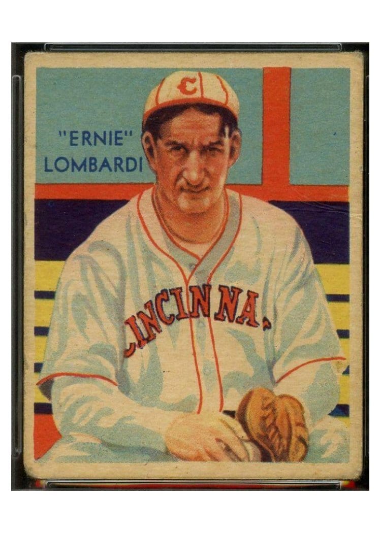 1936 Diamond Stars Ernie Lombardi #105 card