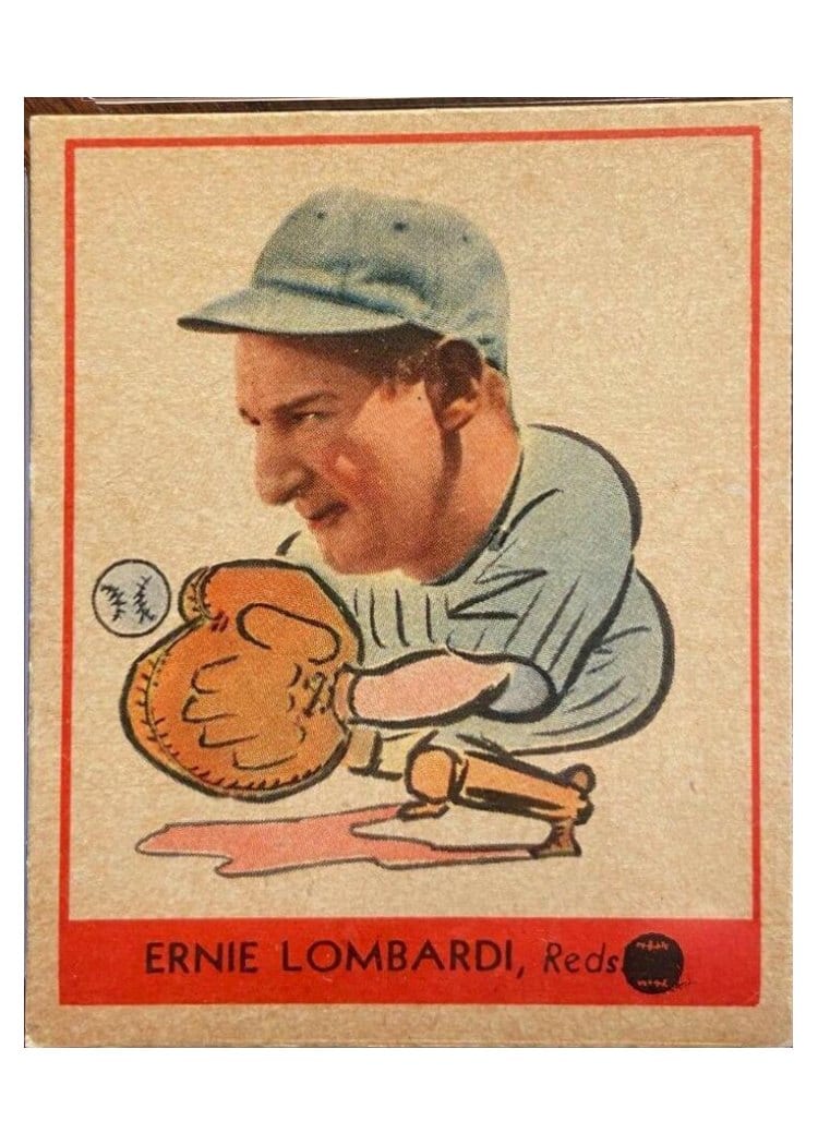 1938 Goudey Ernie Lombardi #246 card