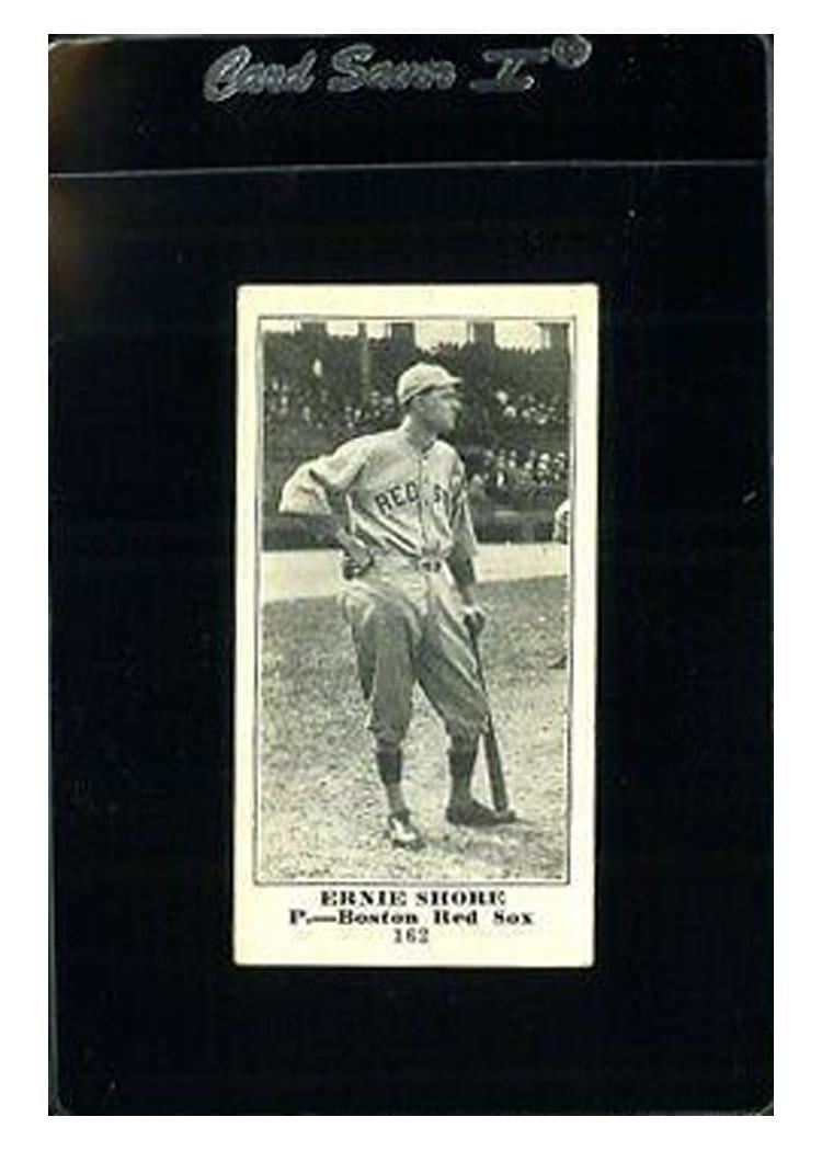 1916 M101 4 Sporting News Ernie Shore #162 card