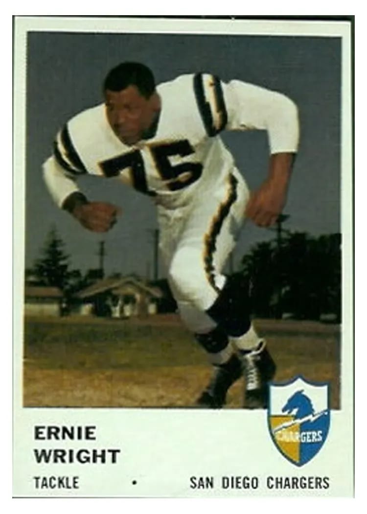 1961 Fleer Ernie Wright #161 card