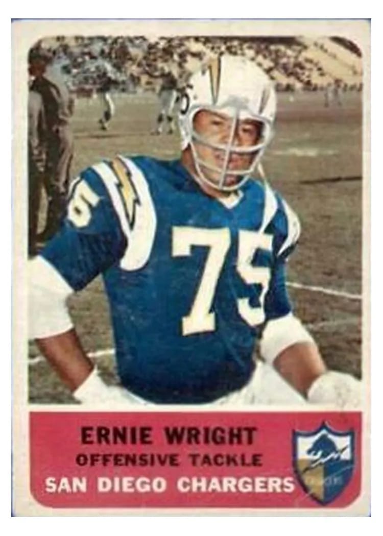 1962 Fleer Ernie Wright #83 card