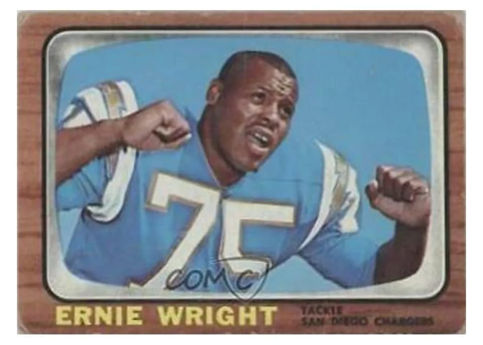 1966 Topps Ernie Wright #131 card