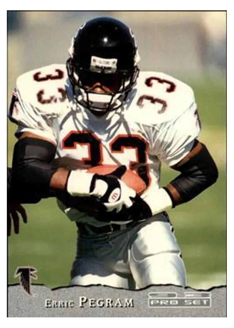 1993 Pro Set Erric Pegram #72 card
