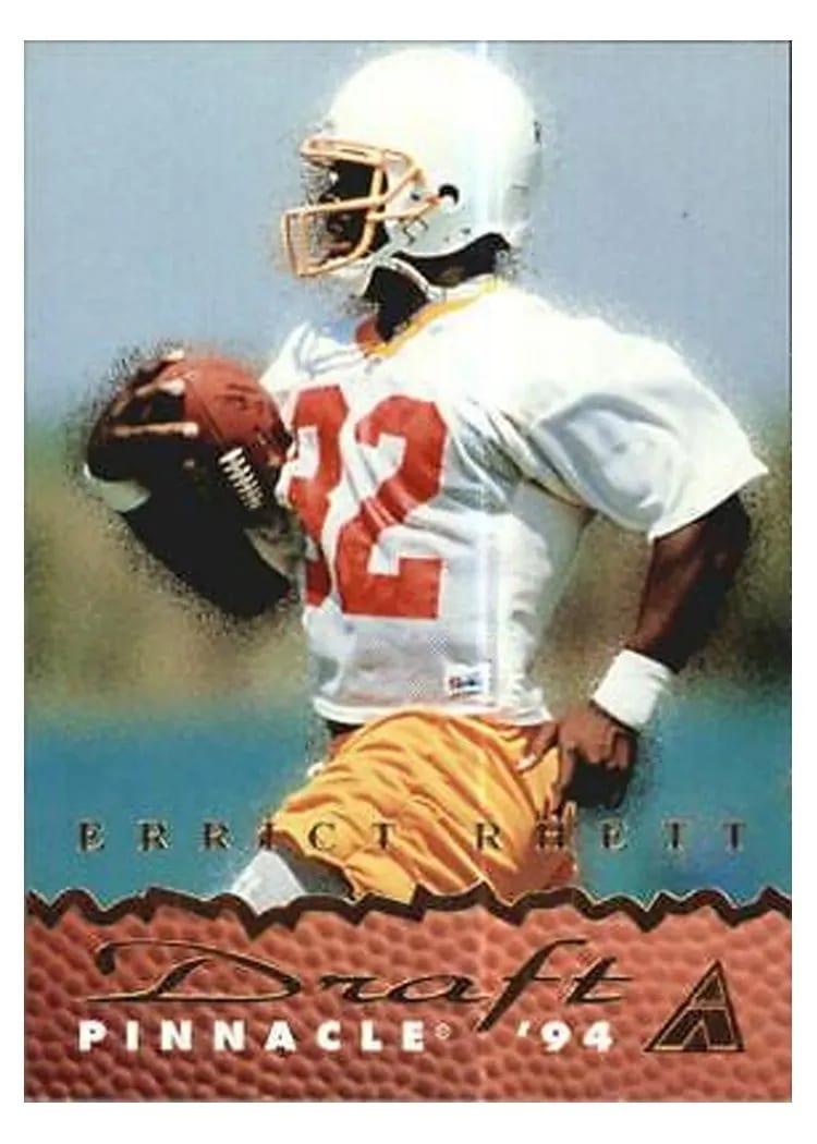 1994 Pinnacle Draft Errict Rhett #DP9 card