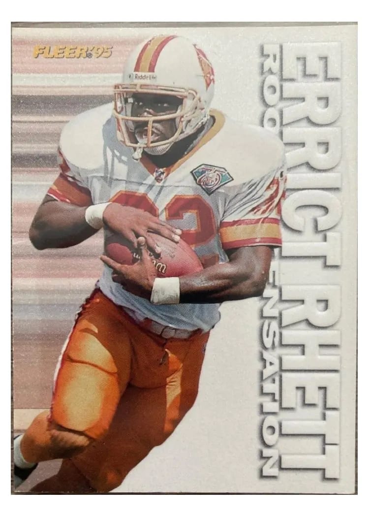 1995 Fleer Rookie Sensations Errict Rhett #14 card
