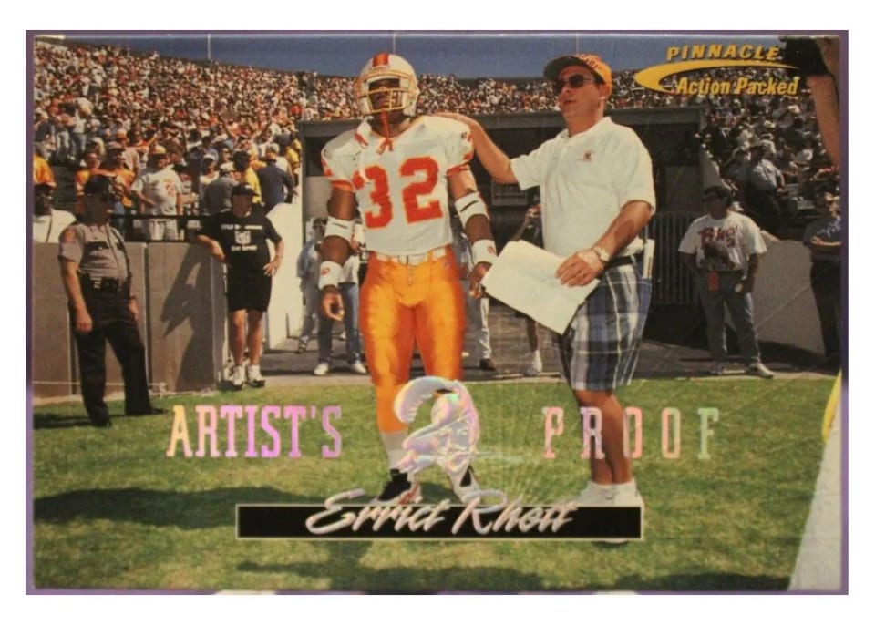 1996 Action Packed Errict Rhett Artist's Proof #47 card