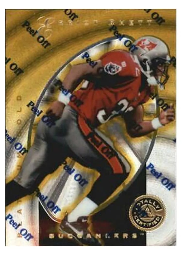 1997 Pinnacle Totally Certified Errict Rhett Platinum Gold #107 card