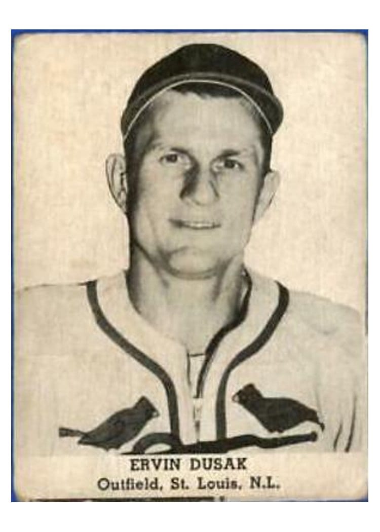 1947 Tip Top Bread Ervin Dusak card
