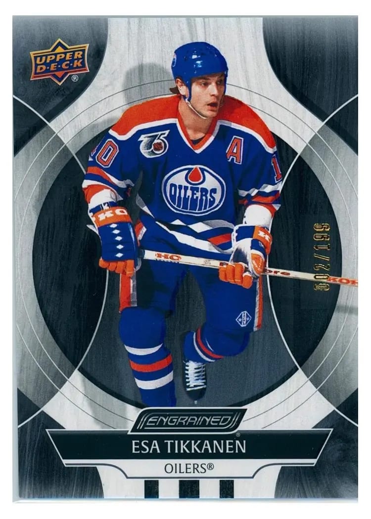 2024-25 Upper Deck Engrained Icons Base Set Esa Tikkanen #9 card
