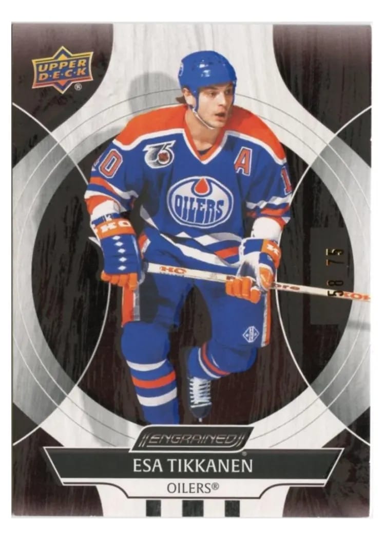 2024-25 Upper Deck Engrained Icons Base Set Esa Tikkanen #9 card