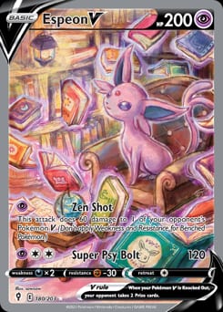 2021 Evolving Skies Espeon V #180 card