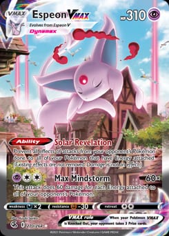 2021 Fusion Strike Espeon VMAX #270 card