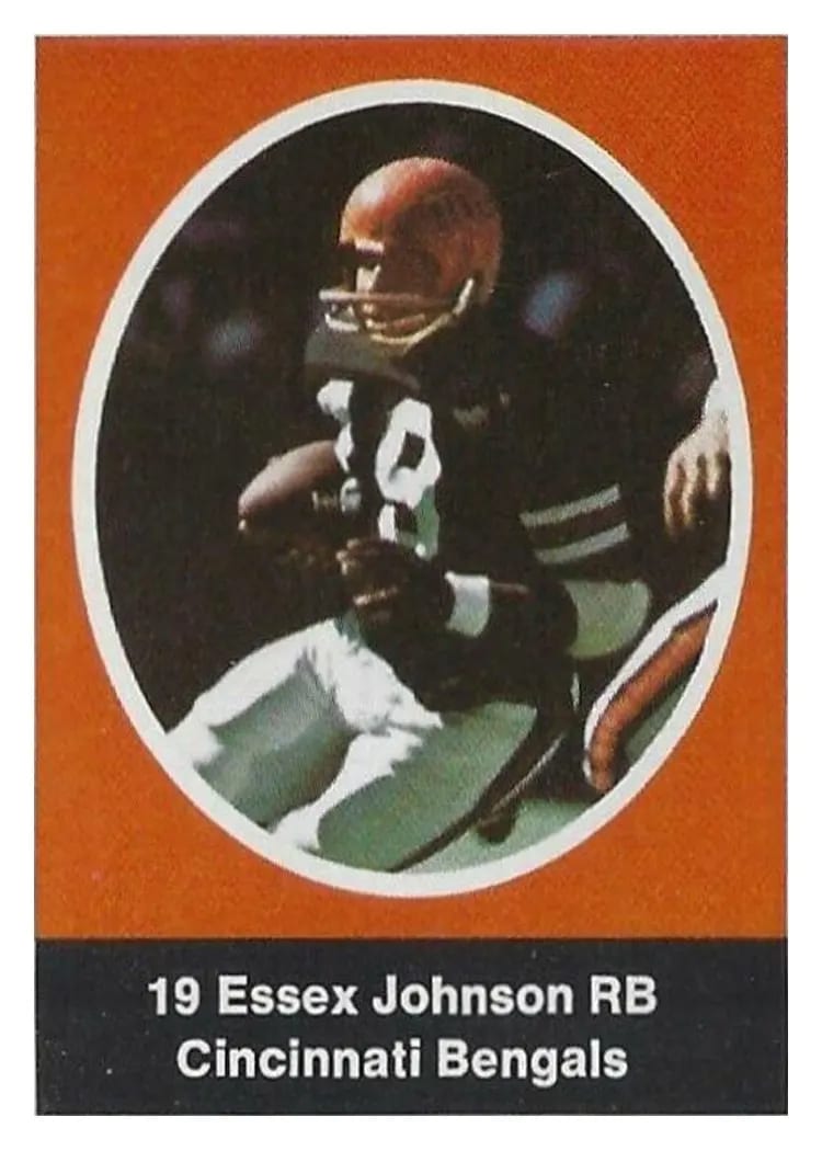 1972 Sunoco Stamps Update Essex Johnson card
