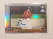 2025 Topps Pro Debut Chrome Autographs Esteban Gonzalez #PDC-117