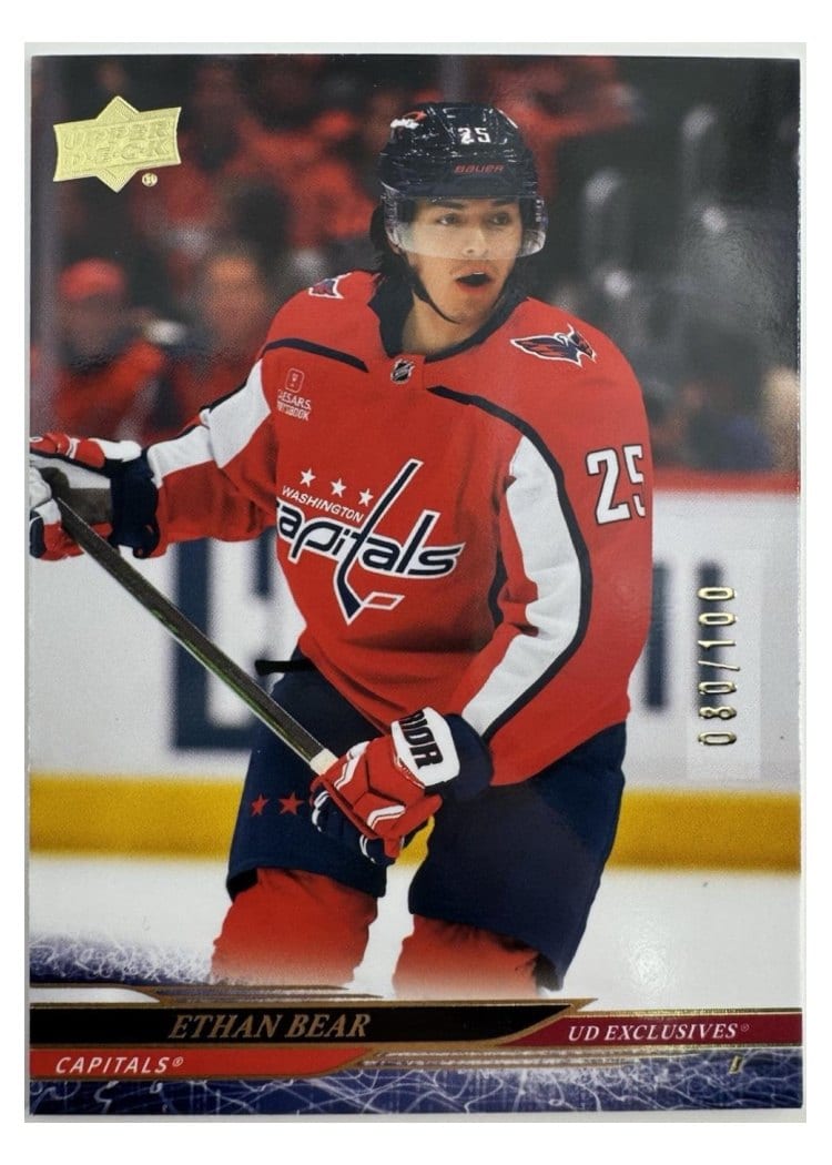 2024-25 Upper Deck Base Set Ethan Bear #442 card