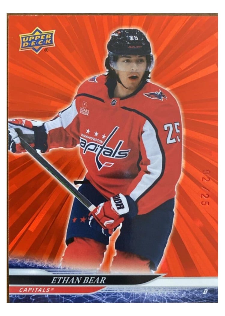 2024-25 Upper Deck Base Set Ethan Bear #442 card