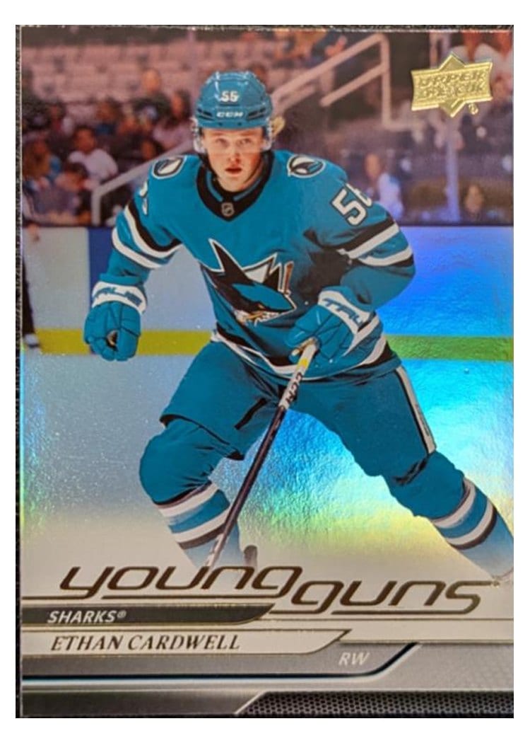 2024-25 Upper Deck Base Set Ethan Cardwell Silver Foil #459 card
