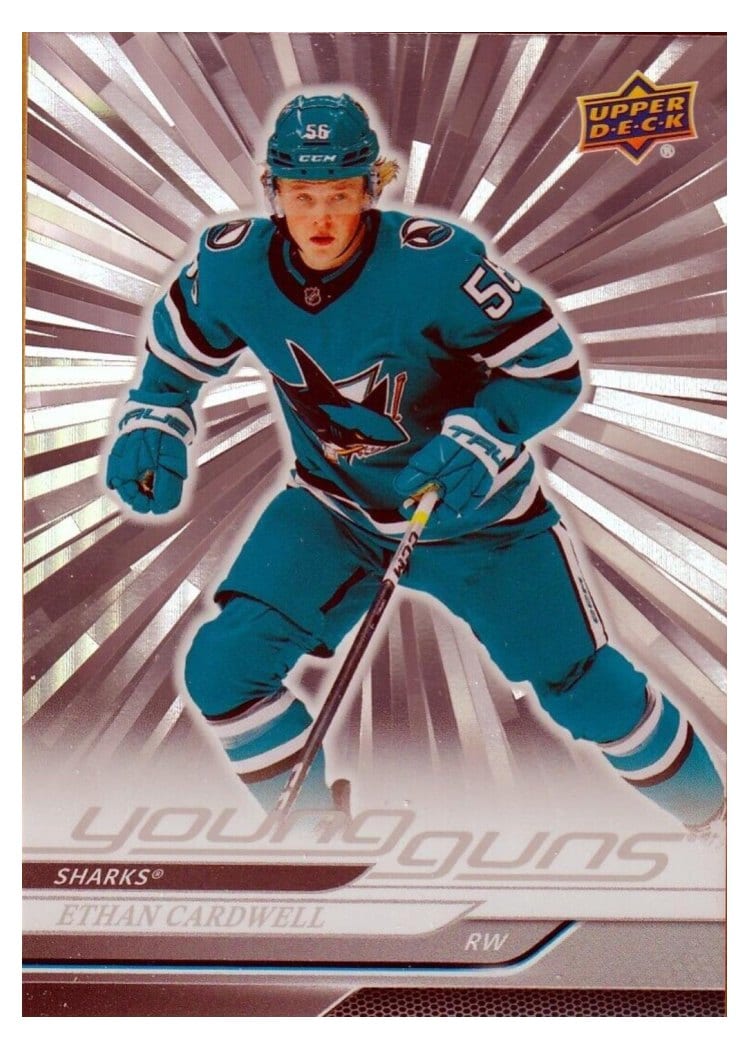 2024-25 Upper Deck Base Set Ethan Cardwell Outburst Silver #459 card