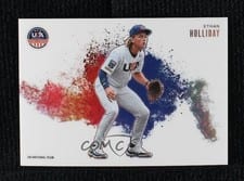 2026 Panini Stars & Stripes Prizm Color Blast Ethan Holliday #8 card