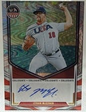 2025 Panini Stars & Stripes Collegiate National Team Signatures Ethan McElvain #NTS-EM card
