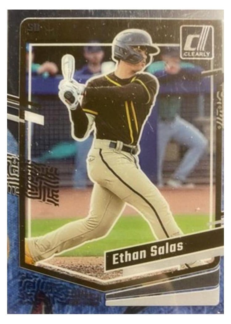 2023 Panini Chronicles Clearly Donruss Ethan Salas #8 card