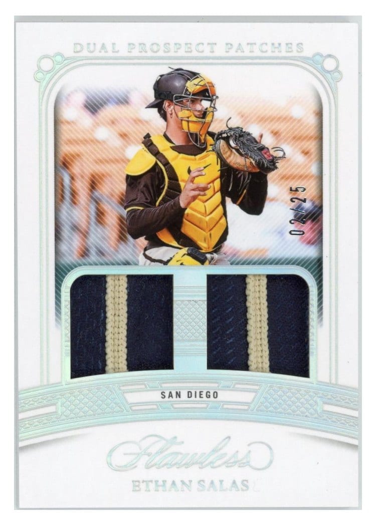 2024 Panini Flawless Dual Prospect Patches Ethan Salas #DP-ES card