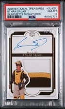 2025 Panini National Treasures Silhouette Signatures Ethan Salas #15 card