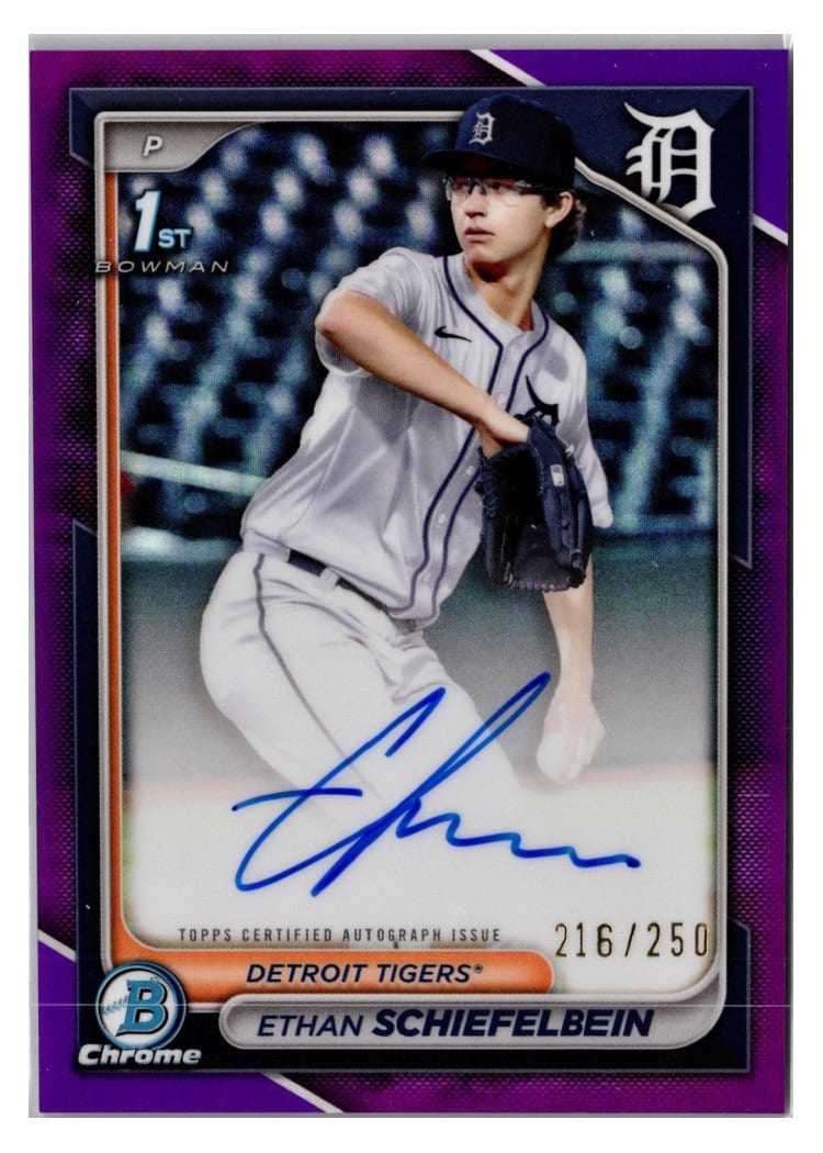 2024 Bowman Draft Chrome Prospect Autographs Ethan Schiefelbein #CPA-ES card
