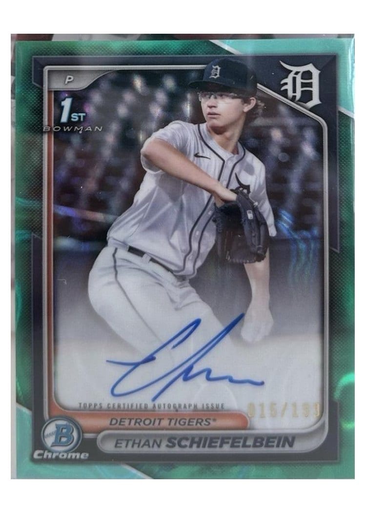 2024 Bowman Draft Chrome Prospect Autographs Ethan Schiefelbein #CPA-ES card