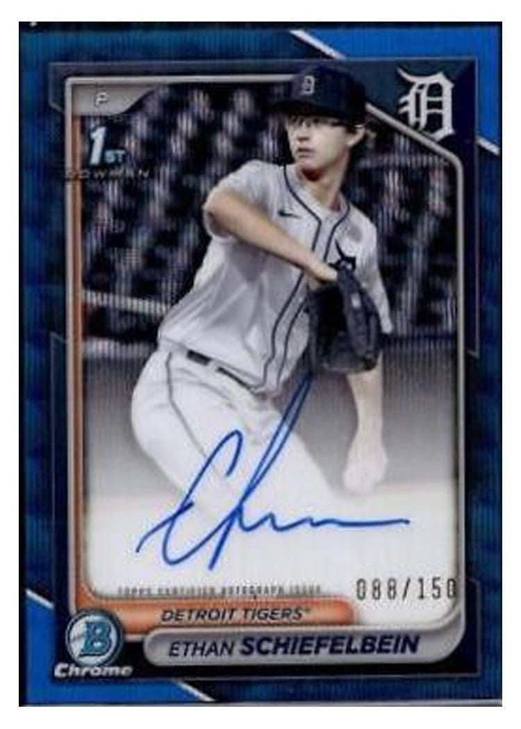 2024 Bowman Draft Chrome Prospect Autographs Ethan Schiefelbein #CPA-ES card