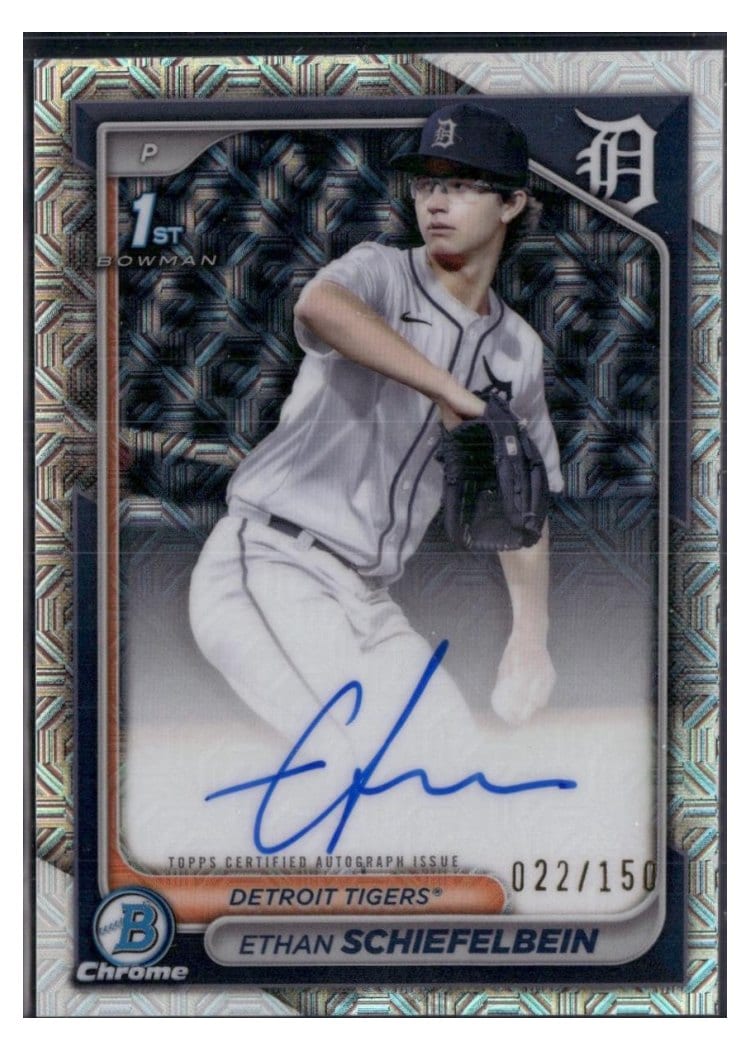 2024 Bowman Draft Chrome Prospect Autographs Ethan Schiefelbein #CPA-ES card