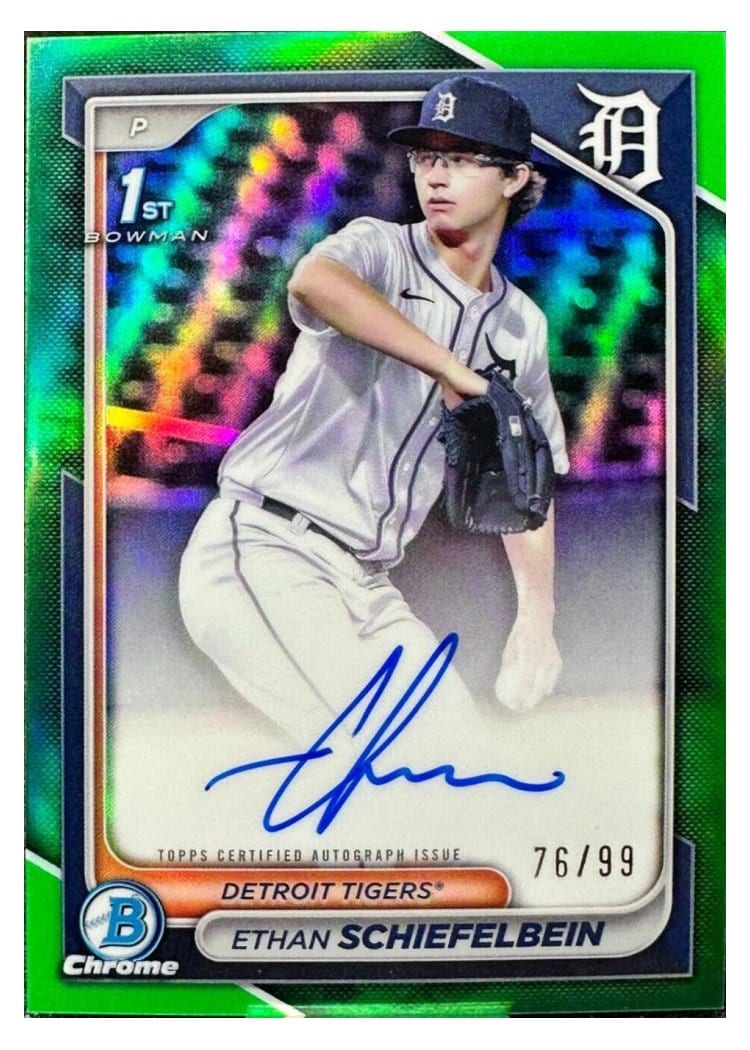 2024 Bowman Draft Chrome Prospect Autographs Ethan Schiefelbein #CPA-ES card