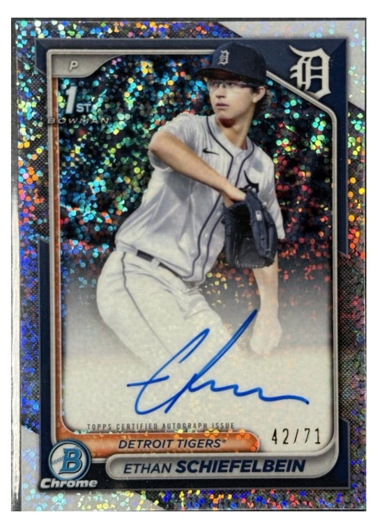 2024 Bowman Draft Chrome Prospect Autographs Ethan Schiefelbein #CPA-ES card