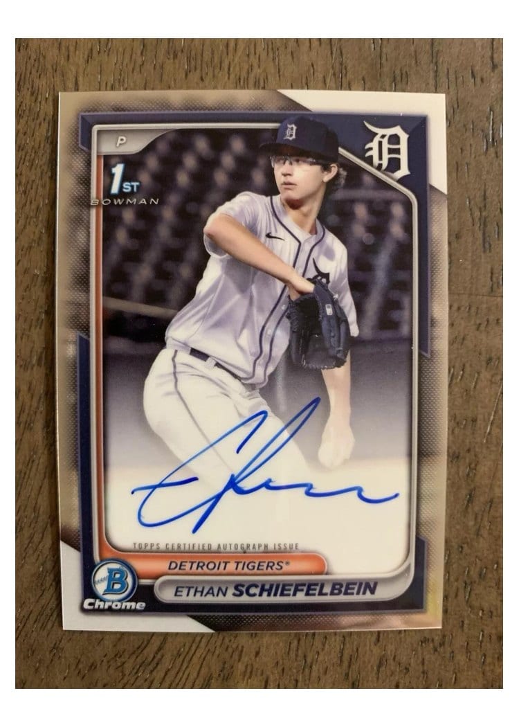 2024 Bowman Draft Chrome Prospect Autographs Ethan Schiefelbein #CPA-ES card