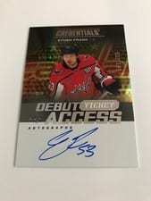2025-26 Upper Deck Credentials Debut Ticket Access Autographs Ethen Frank #DTA-EF card