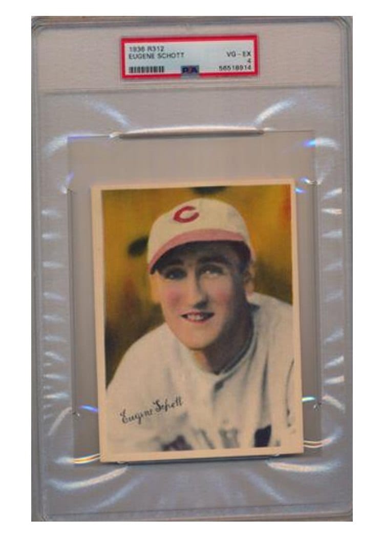1936 R312 Eugene Schott card