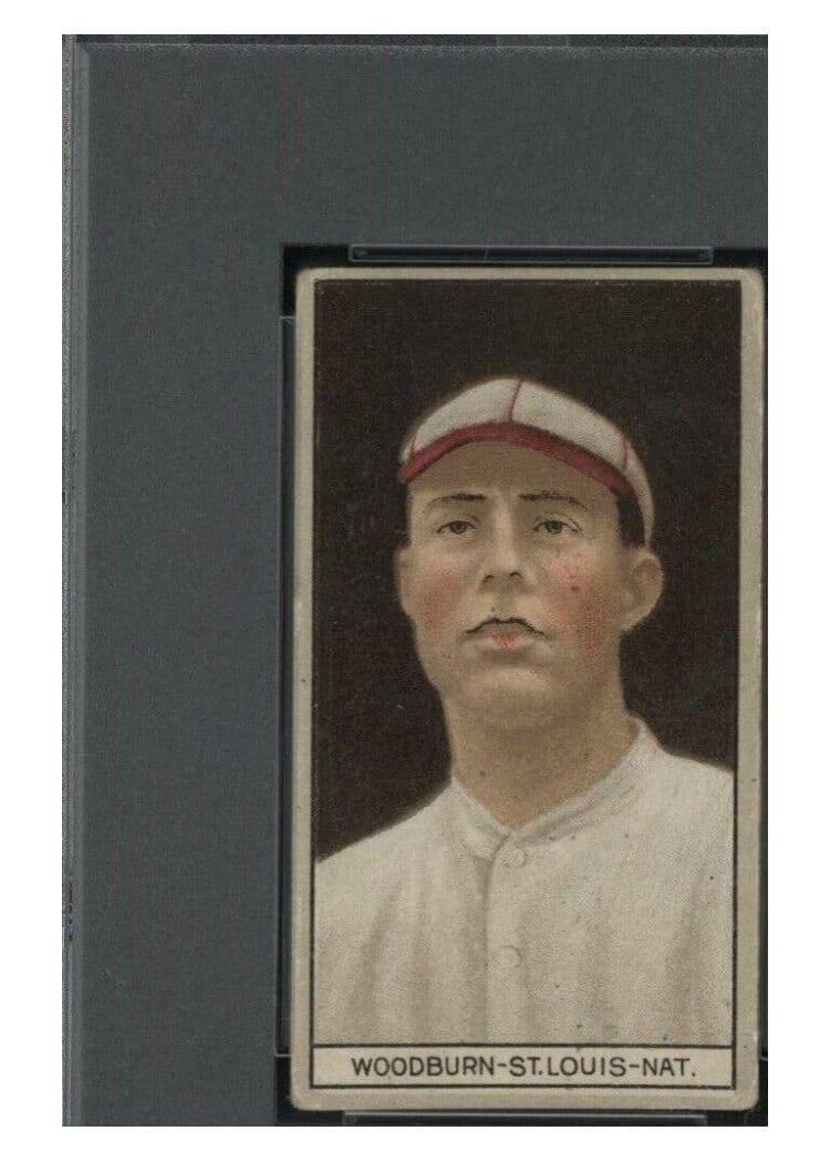 1912 T207 Brown Background Eugene Woodburn card