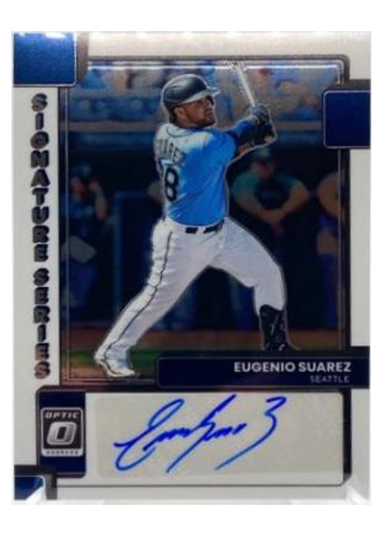 2022 Donruss Optic Signature Series Eugenio Suarez #SIGS-ES card