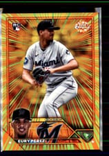2023 Topps Chrome Update Radiating Rookies Eury Pérez #RR-26 card