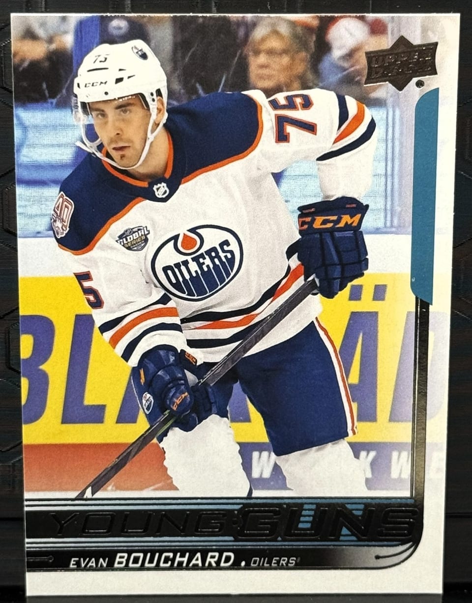 2018 Upper Deck Evan Bouchard #221 card