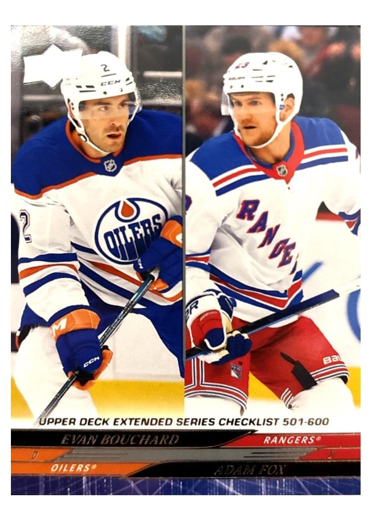 2024-25 Upper Deck Base Set Evan Bouchard / Adam Fox #699 card