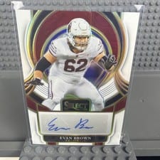 2025 Panini Select Select Signature Prizm Evan Brown #SIP-EBN card